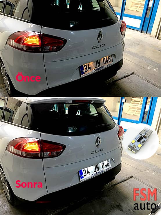 clio 4 plaka ampulu