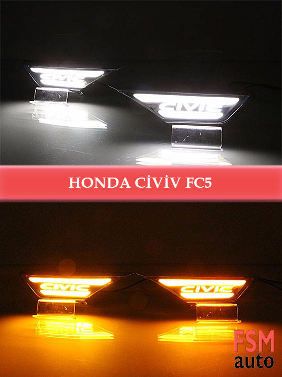 civic yazılı sinyalli gündüz ledi