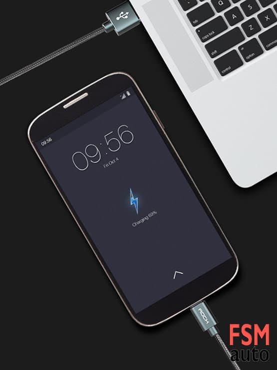 usb data ve şarj kablosu