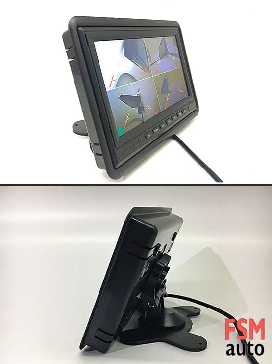 4 kameralı 7 inç monitör kamera sistemi