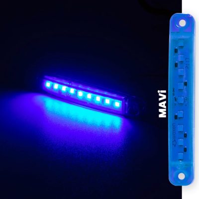 Waxen Parmak LED 12/24 Volt Uyumlu 5 Farklı Renk Su Geçirmez %count(title) waxen mavi parmak led