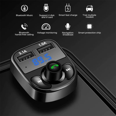 Waxen X8 Bluetooth Fm Transmitter Eller Serbest Görüşme %count(title) 4444