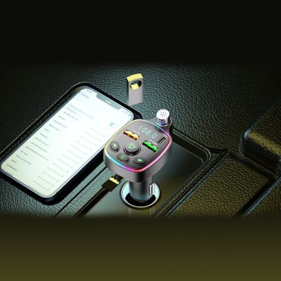 Q11 Araç Bluetooth FM Verici Kablosuz Handsfree Şarj Cihazı - 20W Hızlı Şarj Akü Ölçer %count(title) arac fm q11 min