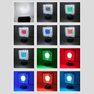 kurukafa çakarlı çalışma lambası rgb renk çeşidi